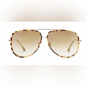 Dita “Condor Two” Tortoise Shell Aviator Sunglasses with gradient lens